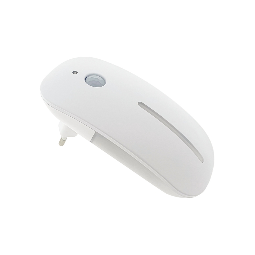 LED-Nachtlicht mit Sensor LED/1W/230V weiß