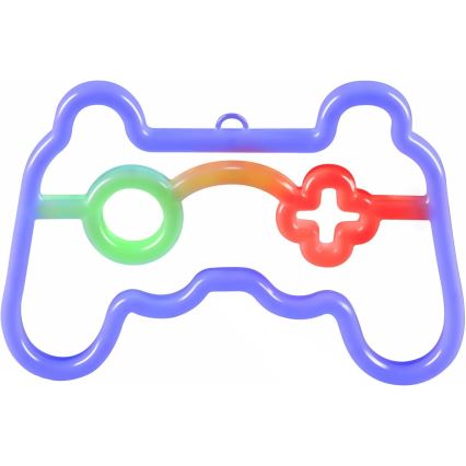 LED-Neon-Wanddekoration GAME LED/3W/3xAA USB blau
