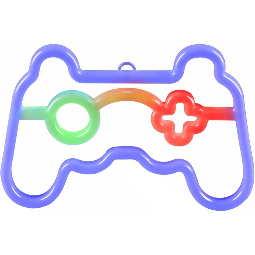 LED-Neon-Wanddekoration GAME LED/3W/3xAA USB blau