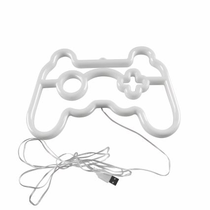 LED-Neon-Wanddekoration GAME LED/3W/3xAA USB blau