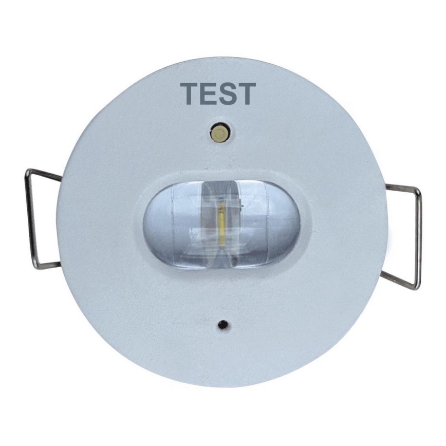 LED-Notfall-Einbauleuchte GATRION LED/1W/230V 6000K