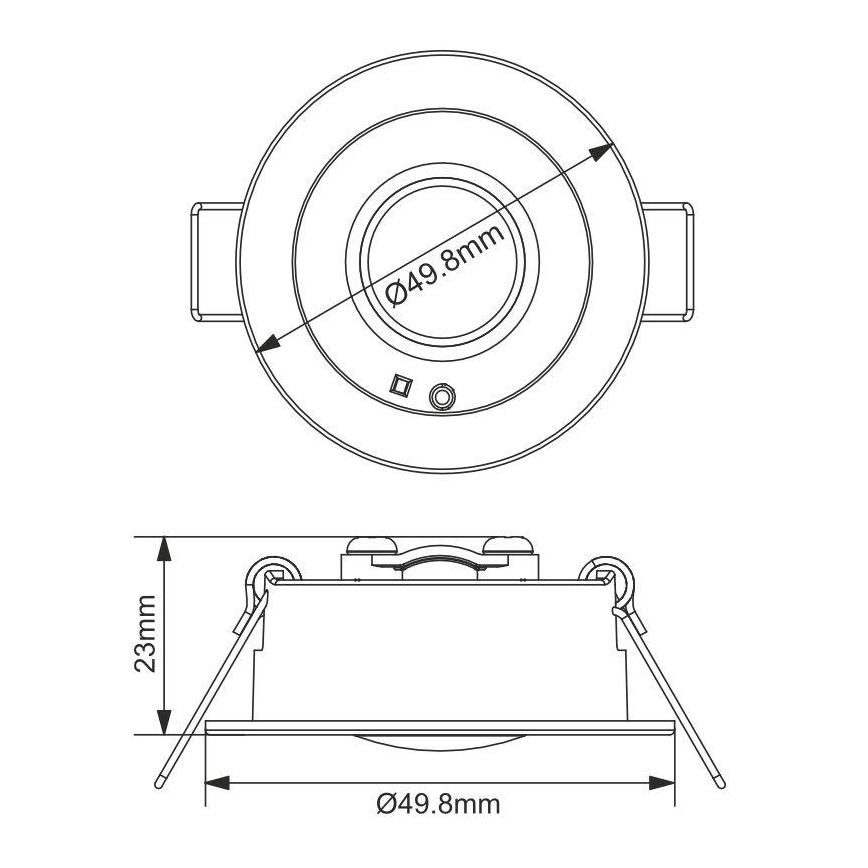 LED-Notfall-Einbauleuchte LED/1,2W/230V 6000K