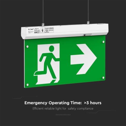 LED-Notleuchte EMERGENCY EXIT LED/2,5W/230V 4in1 6000K