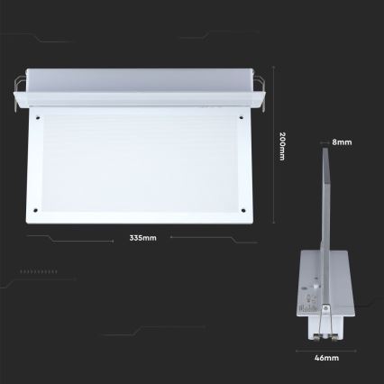 LED-Notleuchte EMERGENCY EXIT SAMSUNG CHIP LED/2W/230V 6000K