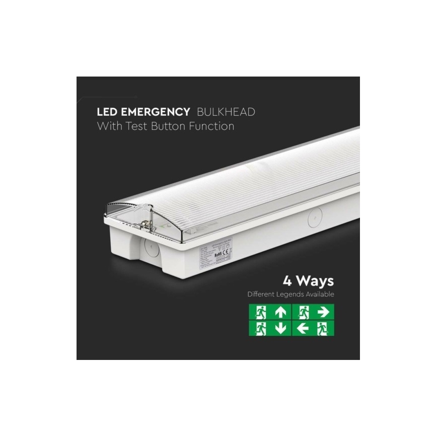 LED-Notleuchte EMERGENCY EXIT LED/3W/230V 6400K IP65