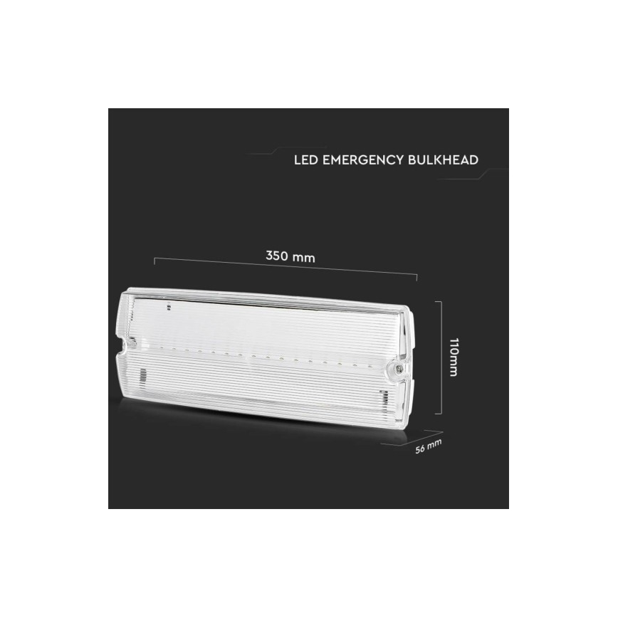 LED-Notleuchte EMERGENCY EXIT LED/3W/230V 6400K IP65