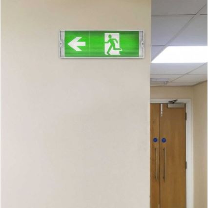 LED-Notleuchte mit regelmäßiger Funktionsprüfung EMERGENCY EXIT LED/3W/230V 6400K IP65