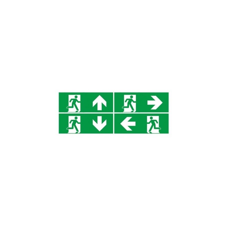 LED-Notleuchte mit regelmäßiger Funktionsprüfung EMERGENCY EXIT LED/3W/230V 6400K IP65