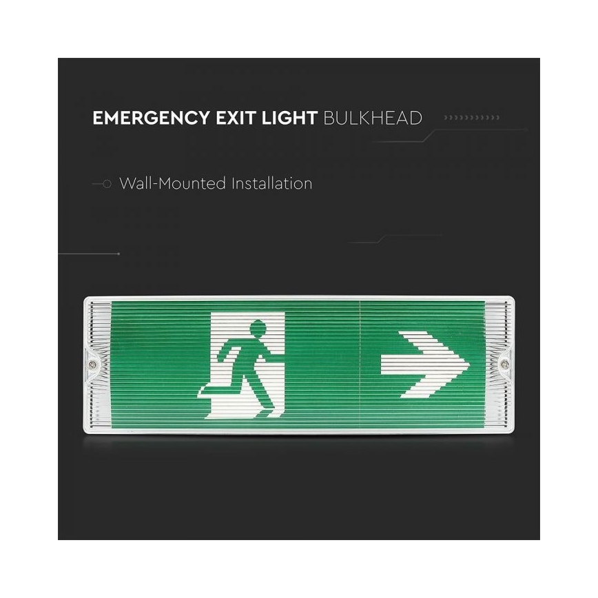 LED-Notleuchte EMERGENCY EXIT LED/3W/230V IP65 6000K 1200mAh