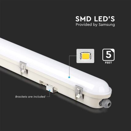 LED-Technische Leuchte mit Notfallmodul EMERGENCY LED/48W/230V 4000K 150cm IP65