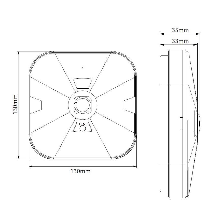 LED-Notleuchte GATRION LED/3/1W/3,2V 6000K 3000 mAh IP54 weiß