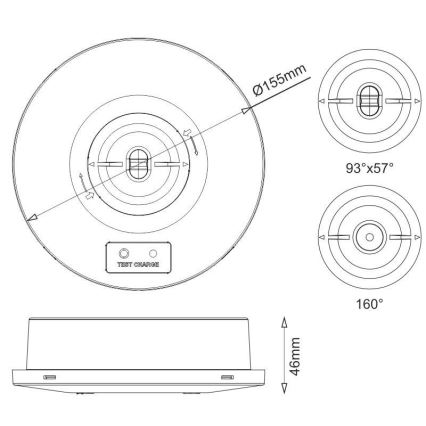 LED-Notleuchte LED/2W/230V IP65 6000K