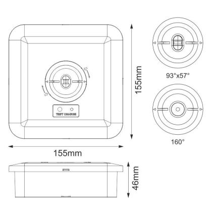 LED-Notleuchte LED/2W/230V IP65 6000K