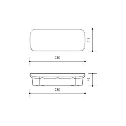 LED-Notleuchte VIRGO EVO LED/1W/230V 6000K IP65