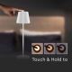 LED Outdoor dimmbare Touch-Tischlampe LED/2W/230V 4400 mAh IP54 Chrom