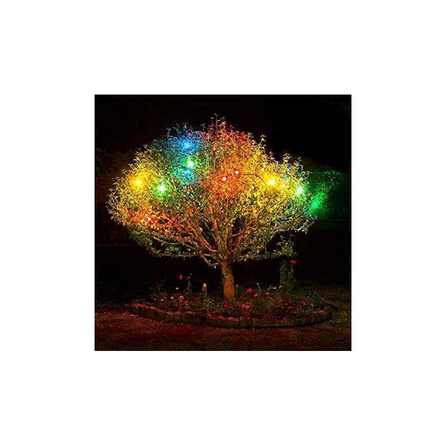 LED-Outdoor-Lichterkette EASY CONNECT 8xE27 5m IP44 mehrfarbig