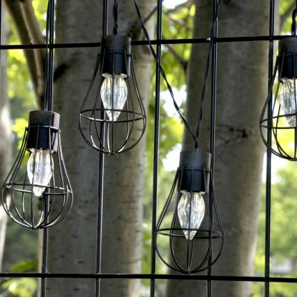 LED-Outdoor-Solarkette 10xLED/1xAAA 3,8 m IP44