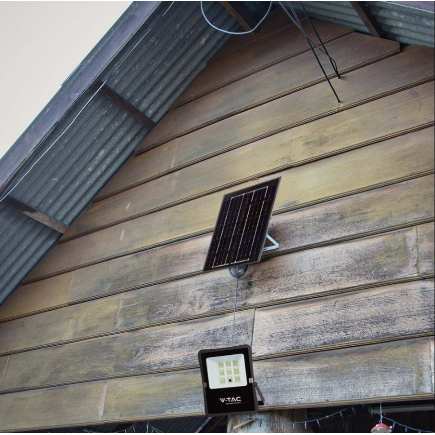 LED-Outdoor-Solarstrahler LED/6W/3,2V 6400K IP65 + Fernbedienung
