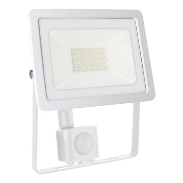 LED-Outdoor-Strahler mit Sensor NOCTIS LUX 2 LED/30W/230V 4000K IP44 weiß