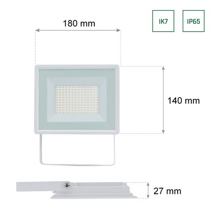 LED-Outdoor-Strahler NOCTIS LUX 3 LED/50W/230V IP65 weiß