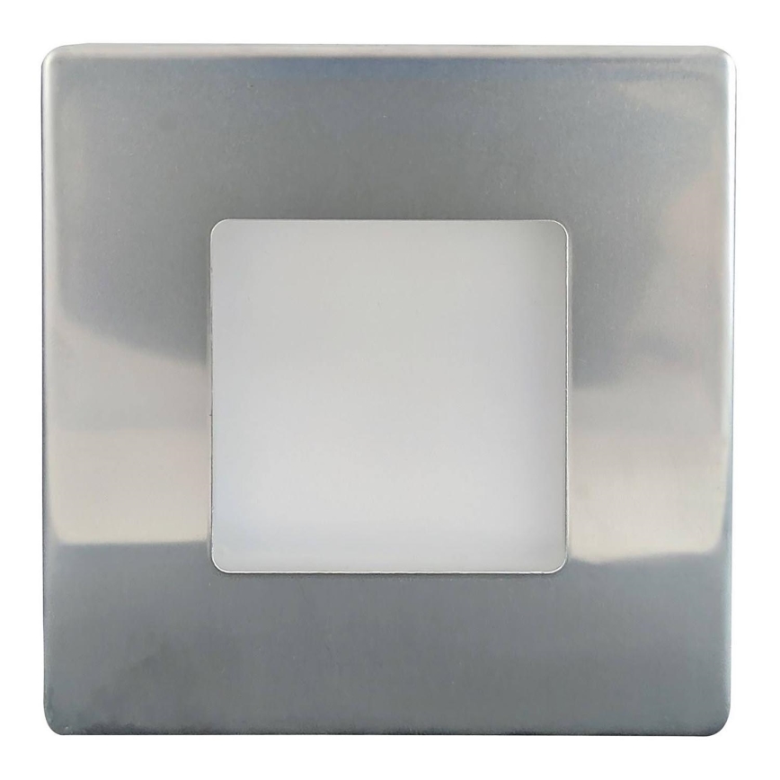 LED-Outdoor-Treppenbeleuchtung LED/1,7W/230V 4000K IP44 glänzendes Chrom