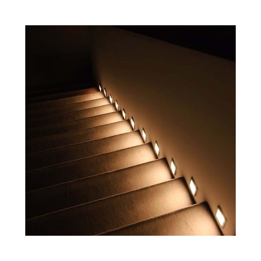 LED-Outdoor-Treppenbeleuchtung LED/5W/230V 3000K IP65 weiß