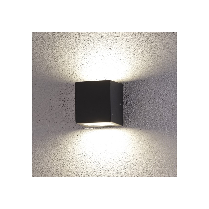 LED-Outdoor-Wandleuchte 2xLED/5W/230V 4000K IP54 schwarz