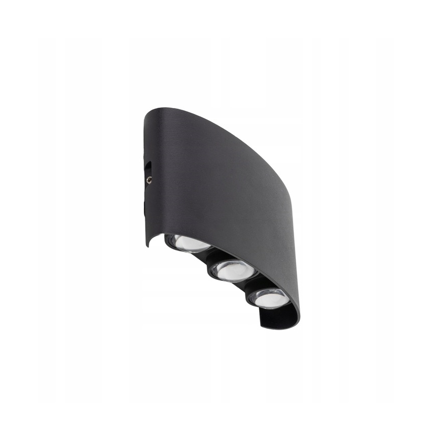 LED-Outdoor-Wandleuchte ARROW 6xLED/1W/230V IP54 schwarz