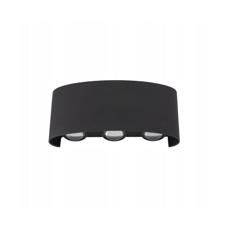 LED-Outdoor-Wandleuchte ARROW 6xLED/1W/230V IP54 schwarz