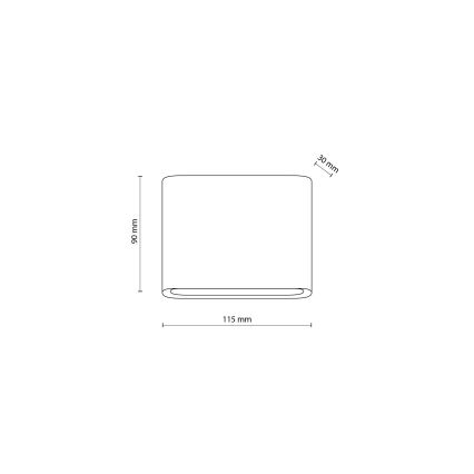 LED-Outdoor-Wandleuchte ARWENA 2xLED/3W/230V IP54 schwarz