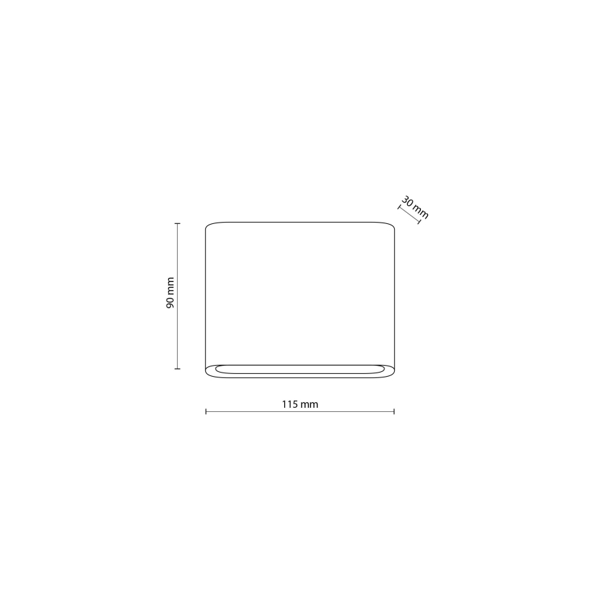 LED-Outdoor-Wandleuchte ARWENA 2xLED/3W/230V IP54 schwarz