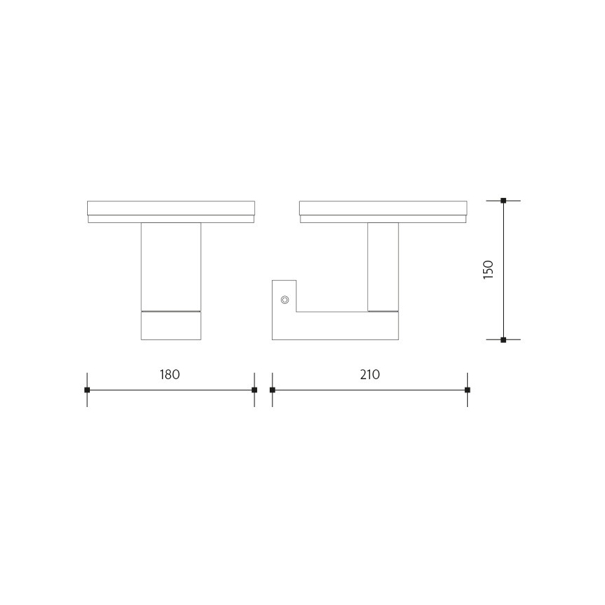 LED-Outdoor-Wandleuchte BARI LED/10W/230V 4000K IP54 anthrazit