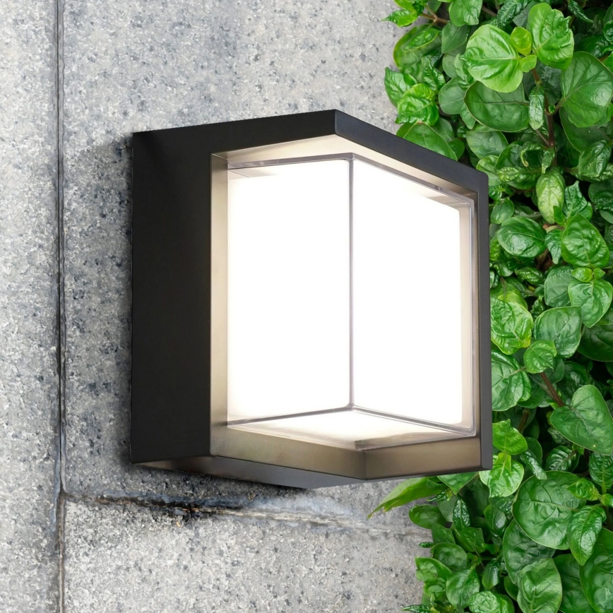 LED-Outdoor-Wandleuchte ESSEN LED/12W/230V IP44 schwarz
