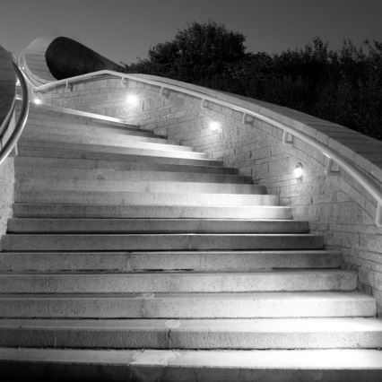 LED-Outdoor-Wandleuchte LED/3W/230V 4000K IP65 schwarz