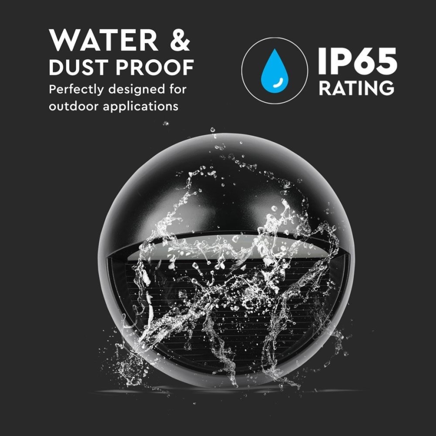 LED-Outdoor-Wandleuchte LED/3W/230V 4000K IP65 schwarz