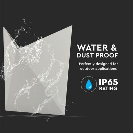 LED-Outdoor-Wandleuchte LED/5W/230V 3000K IP65 grau