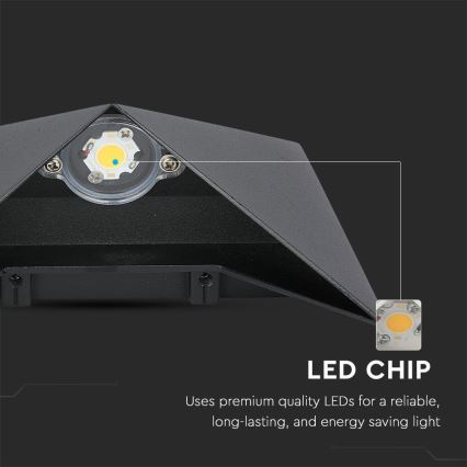LED-Outdoor-Wandleuchte LED/5W/230V 3000K IP65 schwarz
