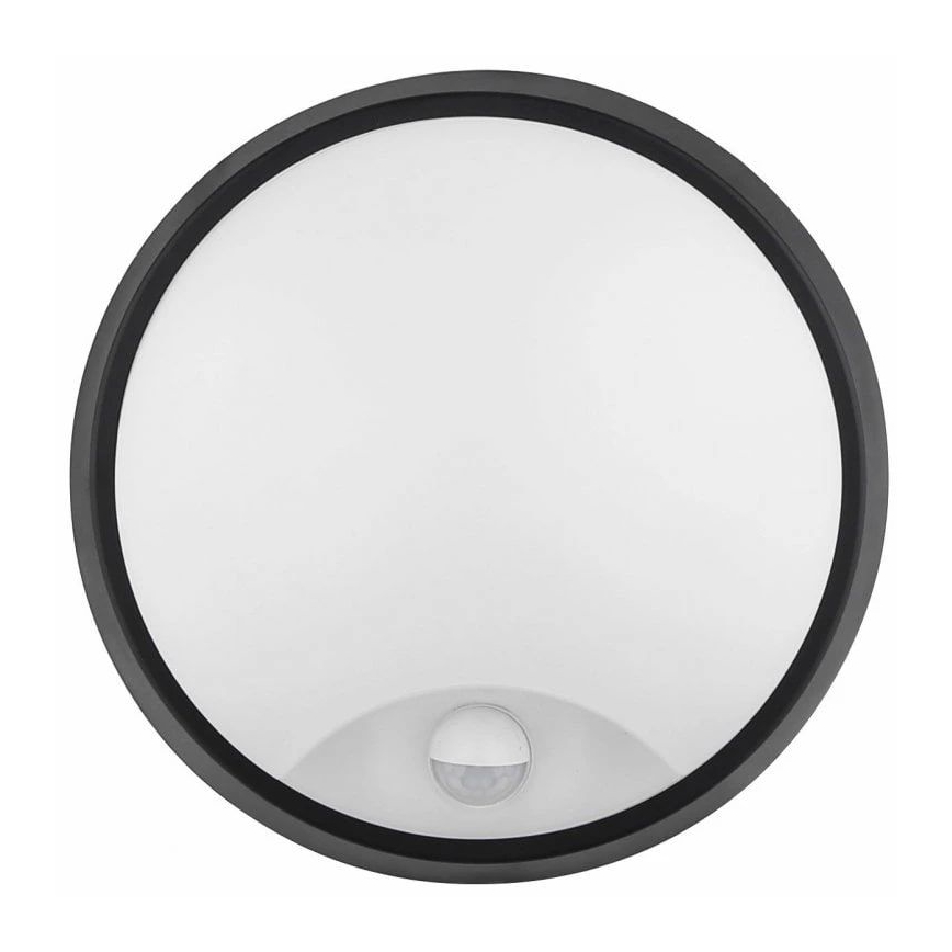 LED-Outdoor-Wandleuchte mit Sensor LED/12W/230V 3000/4000/6500K IP65 schwarz