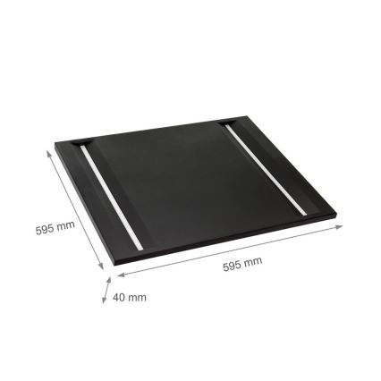 LED-Panel ALGINE LED/44W/230V 60x60 cm 4000K UGR16 schwarz