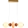 LED-Pendelleuchte an Drahtseil FLORES LED/15W/230V gold/orange/braun