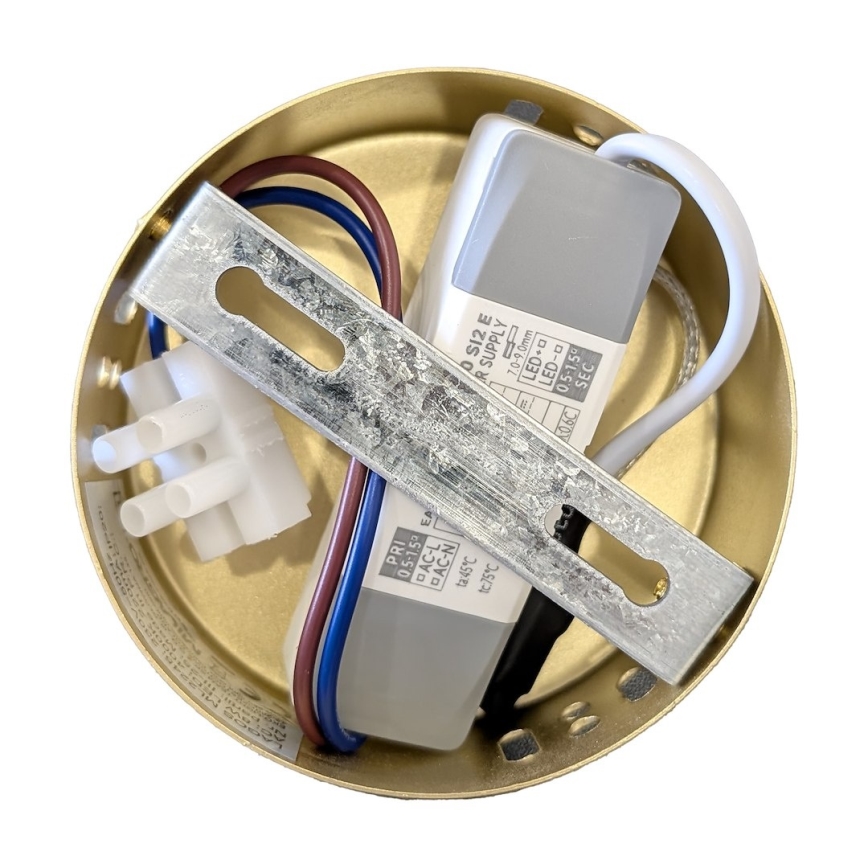 LED-Pendelleuchte an Drahtseil LAGOS LED/8W/230V, goldfarben