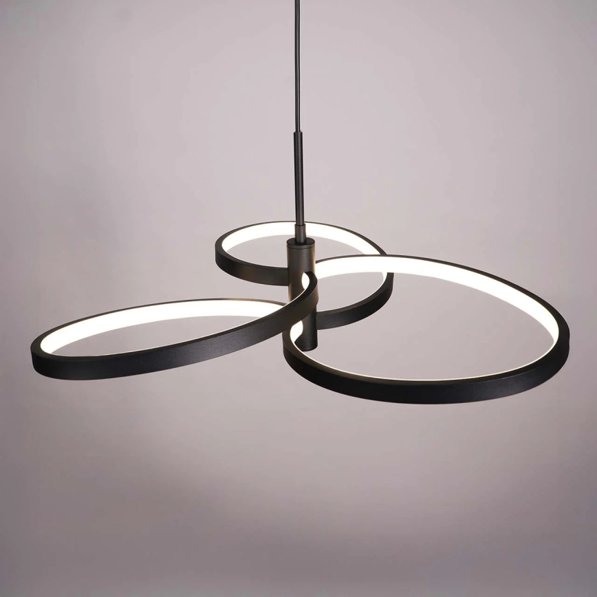 LED-Pendelleuchte an Drahtseil RIBBON LED/25W/230V 4000K schwarz