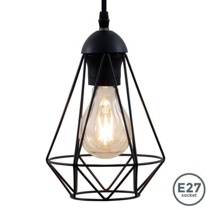 LED-Pendelleuchte an Kabel 1xE27/6,5W/230V 2500K schwarz