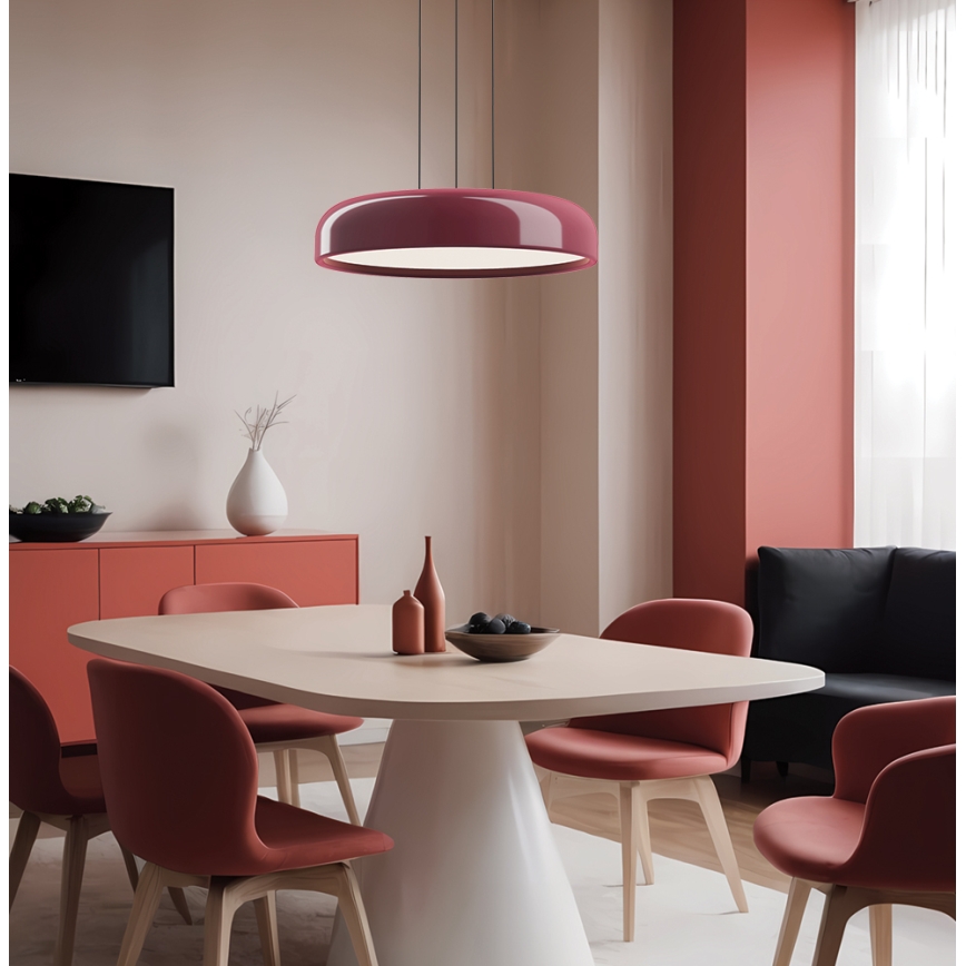LED-Pendelleuchte an Kabel ALENSA LED/60W/230V CRI 94 rot