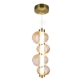 LED-Pendelleuchte an Kabel BOLLA LED/17W/230V Ø 16 cm gold/rauchbeige
