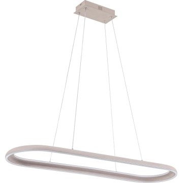 LED-Pendelleuchte an Kabel CASHMERE LED/80W/230V 30x100 cm weiß