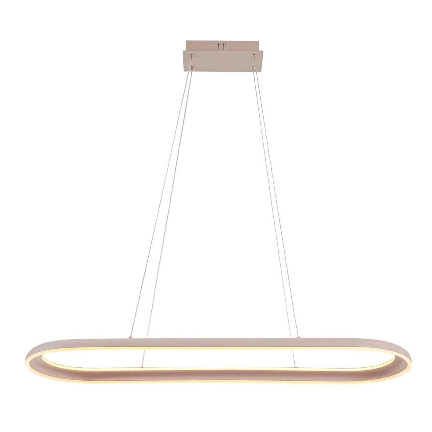 LED-Pendelleuchte an Kabel CASHMERE LED/80W/230V 30x100 cm weiß