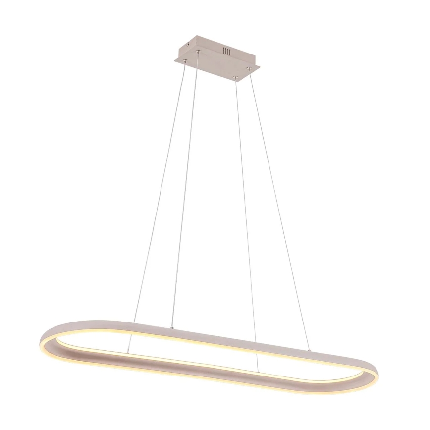 LED-Pendelleuchte an Kabel CASHMERE LED/80W/230V 30x100 cm weiß