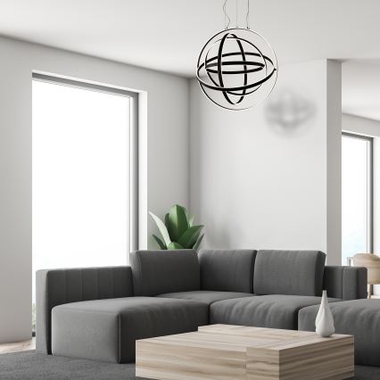 LED-Pendelleuchte an Kabel COPERNICUS LED/260W/230V schwarz