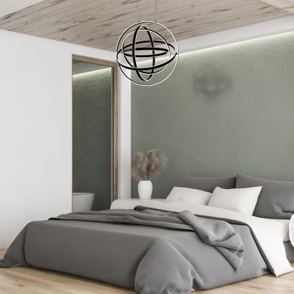 LED-Pendelleuchte an Kabel COPERNICUS LED/260W/230V schwarz